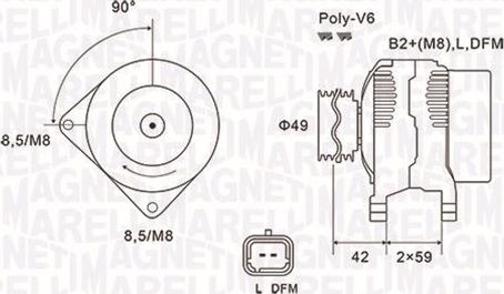 Magneti Marelli 063731863010 - Ģenerators autodraugiem.lv