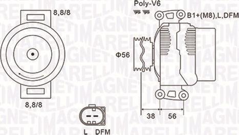 Magneti Marelli 063731811010 - Ģenerators autodraugiem.lv