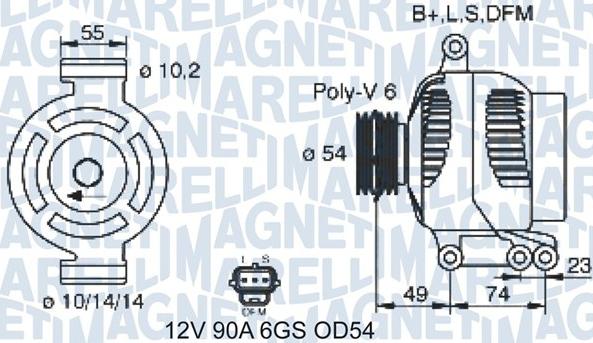 Magneti Marelli 063731388310 - Ģenerators autodraugiem.lv
