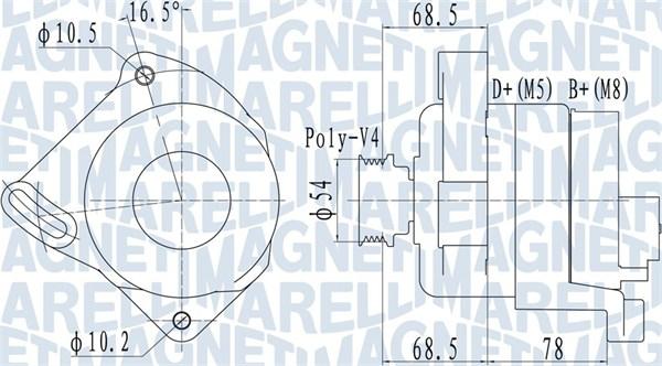 Magneti Marelli 063732094010 - Ģenerators autodraugiem.lv