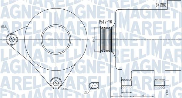 Magneti Marelli 063732091010 - Ģenerators autodraugiem.lv