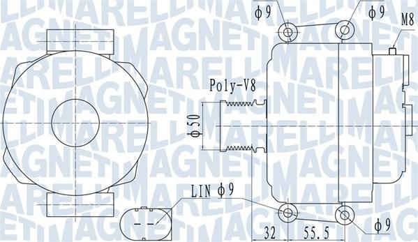 Magneti Marelli 063732055010 - Ģenerators autodraugiem.lv