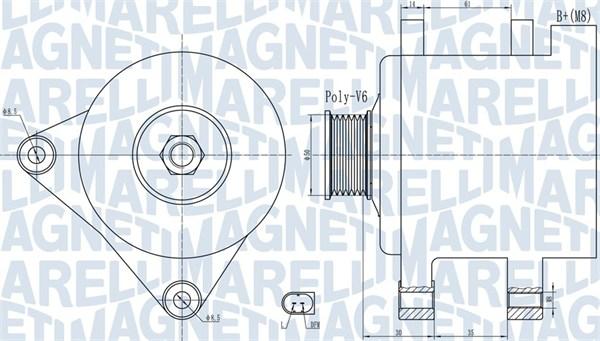 Magneti Marelli 063732056010 - Ģenerators autodraugiem.lv