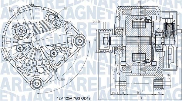 Magneti Marelli 063732058010 - Ģenerators autodraugiem.lv