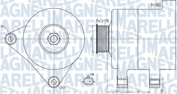 Magneti Marelli 063732003010 - Ģenerators autodraugiem.lv