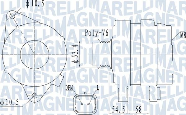 Magneti Marelli 063732142010 - Ģenerators autodraugiem.lv