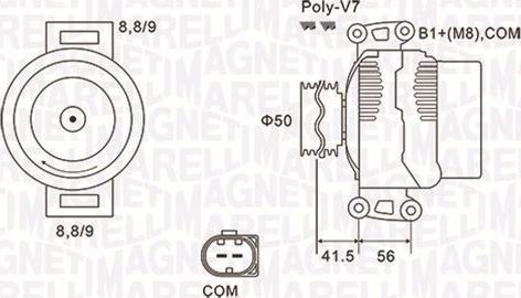 Magneti Marelli 063732108010 - Ģenerators autodraugiem.lv