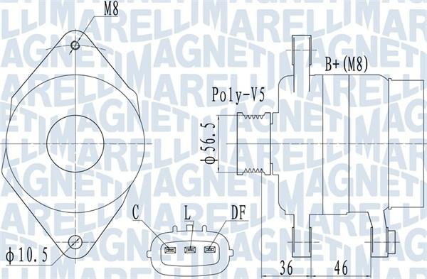 Magneti Marelli 063732127010 - Ģenerators autodraugiem.lv