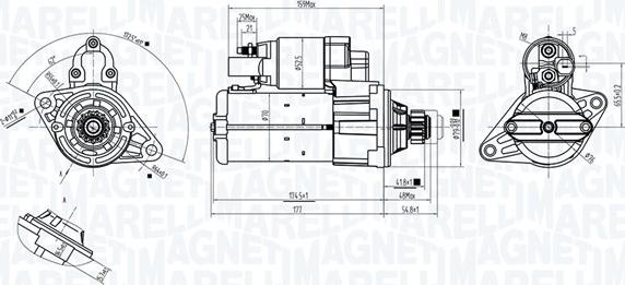 Magneti Marelli 063725561010 - Starteris autodraugiem.lv