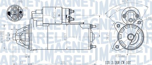 Magneti Marelli 063720613010 - Starteris autodraugiem.lv