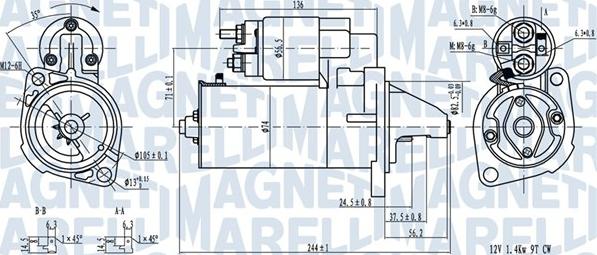 Magneti Marelli 063720282010 - Starteris autodraugiem.lv