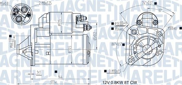 Magneti Marelli 063721442010 - Starteris autodraugiem.lv