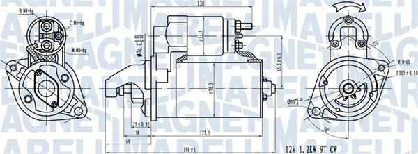 Magneti Marelli 063721413010 - Starteris autodraugiem.lv