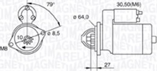 Magneti Marelli 063721511010 - Starteris autodraugiem.lv