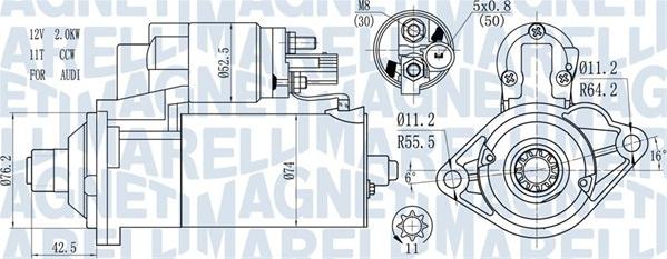 Magneti Marelli 063721512010 - Starteris autodraugiem.lv