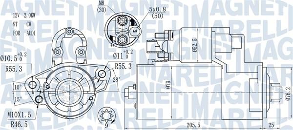 Magneti Marelli 063721521010 - Starteris autodraugiem.lv