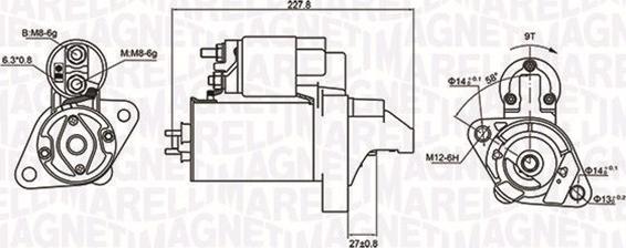 Magneti Marelli 063721074010 - Starteris autodraugiem.lv