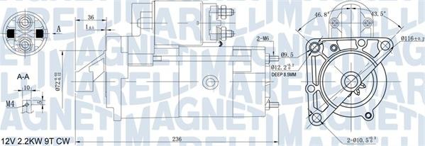 Magneti Marelli 063721160010 - Starteris autodraugiem.lv