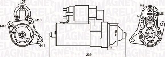 Magneti Marelli 063721107010 - Starteris autodraugiem.lv