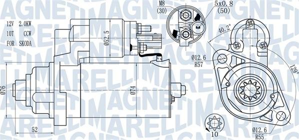 Magneti Marelli 063721393010 - Starteris autodraugiem.lv