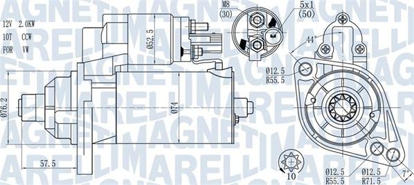 Magneti Marelli 063721397010 - Starteris autodraugiem.lv