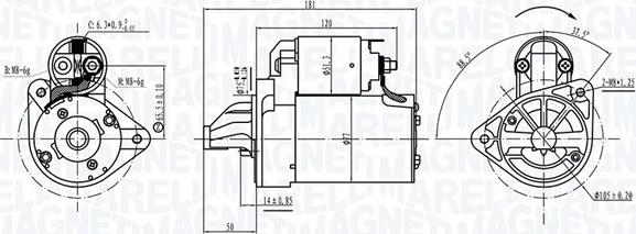 Magneti Marelli 063721303010 - Starteris autodraugiem.lv