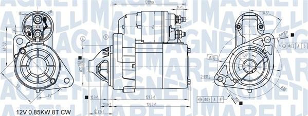 Magneti Marelli 063721307010 - Starteris autodraugiem.lv