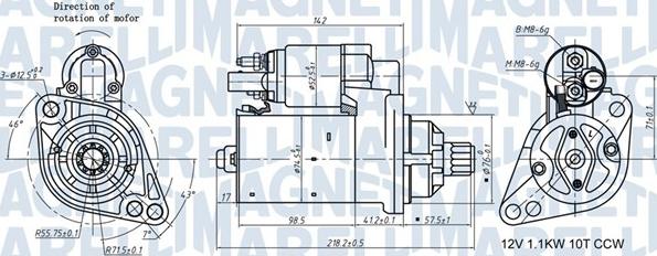 Magneti Marelli 063721322010 - Starteris autodraugiem.lv