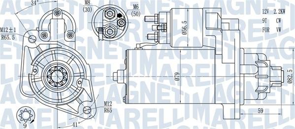 Magneti Marelli 063721378010 - Starteris autodraugiem.lv