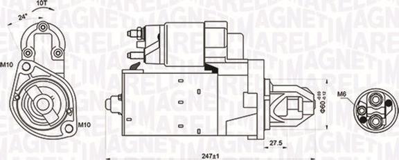 Magneti Marelli 063721249010 - Starteris autodraugiem.lv