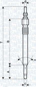 Magneti Marelli 062900057304 - Kvēlsvece autodraugiem.lv