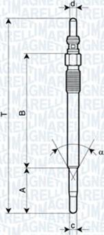 Magneti Marelli 062900029304 - Kvēlsvece autodraugiem.lv