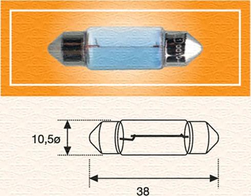 Magneti Marelli 009600390000 - Kvēlspuldze, Numura apgaismojuma lukturis autodraugiem.lv