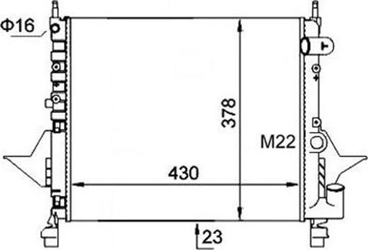 Magneti Marelli 359000390650 - Radiators, Motora dzesēšanas sistēma autodraugiem.lv