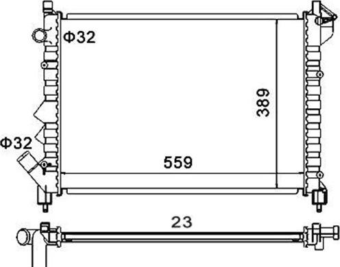 Magneti Marelli 359000391860 - Radiators, Motora dzesēšanas sistēma autodraugiem.lv