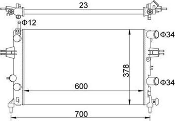 Magneti Marelli 359000391370 - Radiators, Motora dzesēšanas sistēma autodraugiem.lv