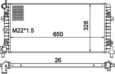 Magneti Marelli 359000300970 - Radiators, Motora dzesēšanas sistēma autodraugiem.lv