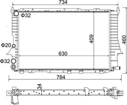 Magneti Marelli 359000300610 - Radiators, Motora dzesēšanas sistēma autodraugiem.lv