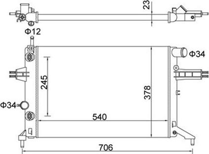 Magneti Marelli 359000300120 - Radiators, Motora dzesēšanas sistēma autodraugiem.lv