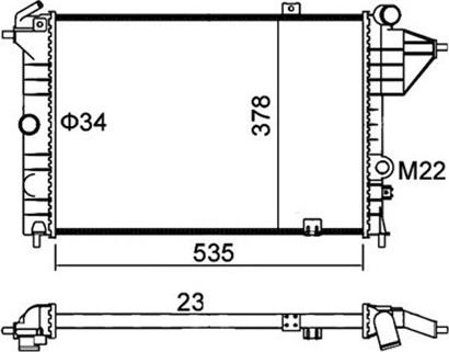 Magneti Marelli 359000300350 - Radiators, Motora dzesēšanas sistēma autodraugiem.lv