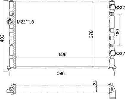 Magneti Marelli 359000300720 - Radiators, Motora dzesēšanas sistēma autodraugiem.lv