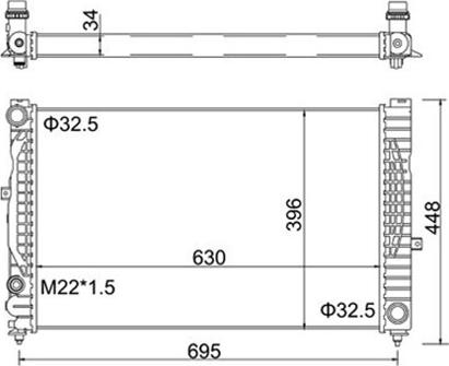 Magneti Marelli 359000300770 - Radiators, Motora dzesēšanas sistēma autodraugiem.lv