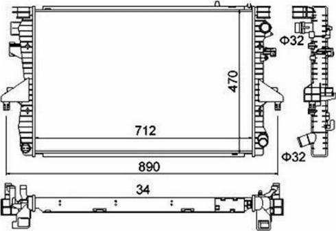 Magneti Marelli 359000301620 - Radiators, Motora dzesēšanas sistēma autodraugiem.lv