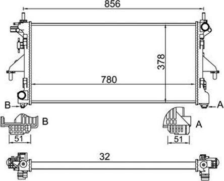 Magneti Marelli 359000391020 - Radiators, Motora dzesēšanas sistēma autodraugiem.lv