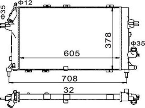 Magneti Marelli 359000301070 - Radiators, Motora dzesēšanas sistēma autodraugiem.lv