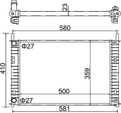 Magneti Marelli 359000391810 - Radiators, Motora dzesēšanas sistēma autodraugiem.lv