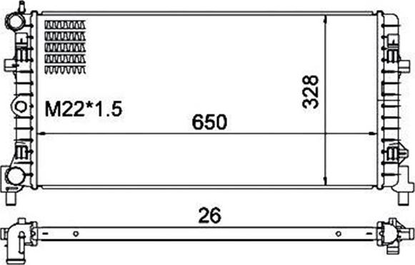 Magneti Marelli 359000301340 - Radiators, Motora dzesēšanas sistēma autodraugiem.lv