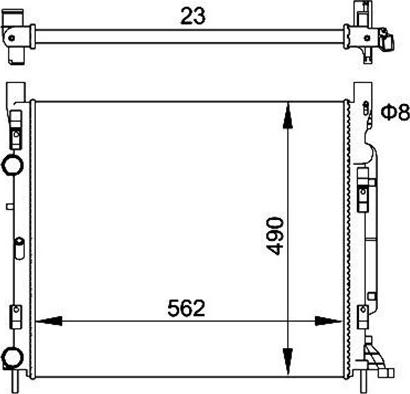 Magneti Marelli 359000301280 - Radiators, Motora dzesēšanas sistēma autodraugiem.lv