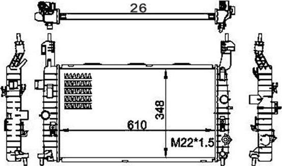 Magneti Marelli 359000301220 - Radiators, Motora dzesēšanas sistēma autodraugiem.lv