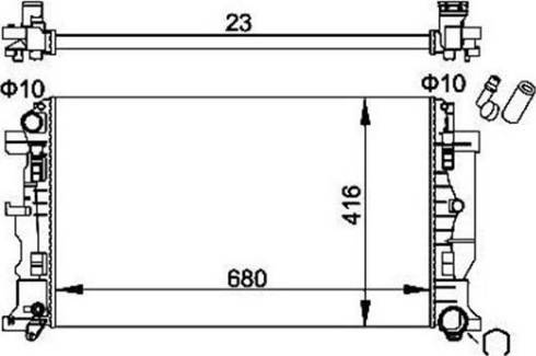 Magneti Marelli 359000301730 - Radiators, Motora dzesēšanas sistēma autodraugiem.lv